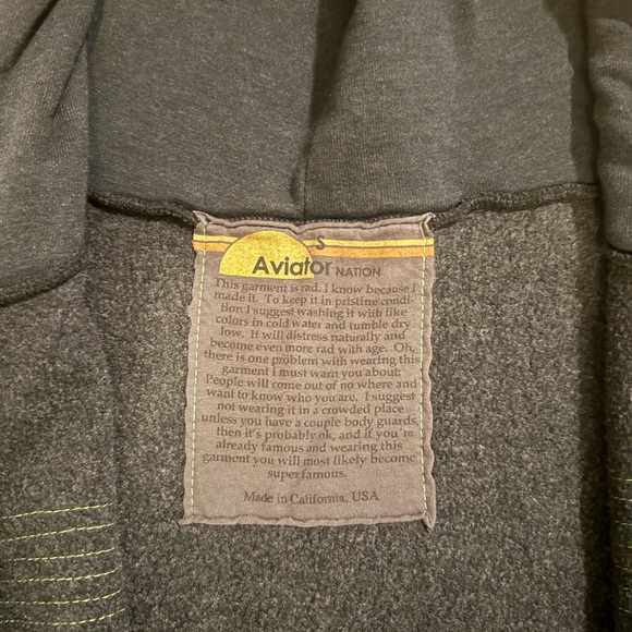 5 STRIPE HOODIE - CHARCOAL SMALL - Picture 4 of 6